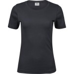 Dámské tričko - Teejays Interlock  - Dark grey L