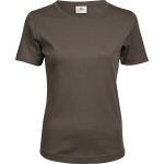 Dámské tričko - Teejays Interlock  - Chocolate L