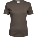 Dámské tričko - Teejays Interlock  - Chocolate M