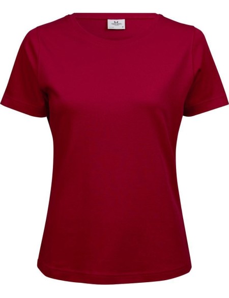 Dámské tričko - Teejays Interlock  - Červená 3XL