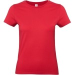 Dámské tričko - B+C E190 - Červená 3XL