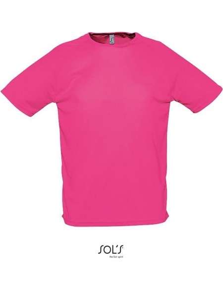 Pánské sportovní tričko SPORTY - Neon pink M