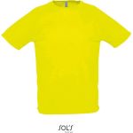 Pánské sportovní tričko SPORTY - Neon yellow S