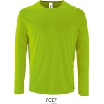 Pánské sportovní tričko SPORTY s dlouhým rukávem - Neon green L