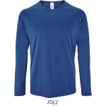 Pánské sportovní tričko SPORTY s dlouhým rukávem - Royal blue S
