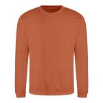 Unisex mikina bez kapuce JustHoods - Ginger biscuit XXL