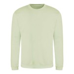 Unisex mikina bez kapuce JustHoods - Pistachio green M