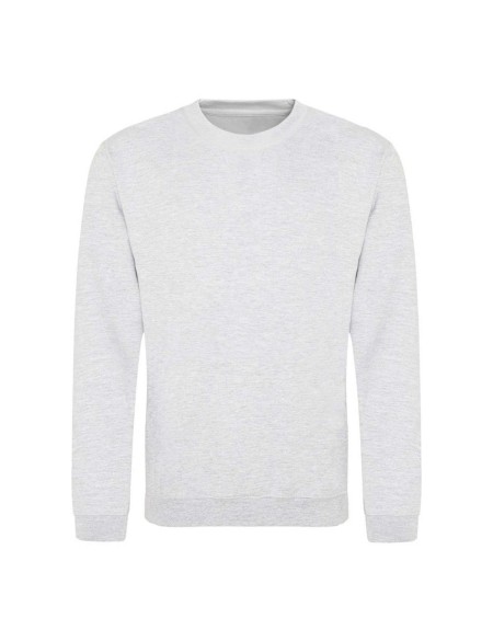 Unisex mikina bez kapuce JustHoods - Ash XXL