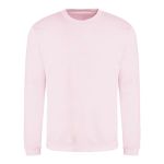 Unisex mikina bez kapuce JustHoods - Baby pink XS