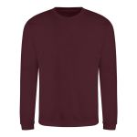 Unisex mikina bez kapuce JustHoods - Burgundy XL