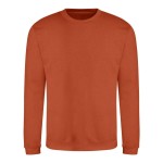 Unisex mikina bez kapuce JustHoods - Burnt orange XL