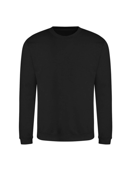 Unisex mikina bez kapuce JustHoods - Deep black M