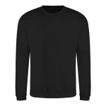 Unisex mikina bez kapuce JustHoods - Deep black XXL