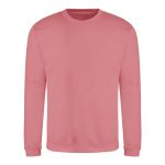 Unisex mikina bez kapuce JustHoods - Dusty rose S