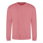 Unisex mikina bez kapuce JustHoods - Dusty rose XL