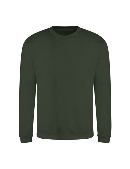 Unisex mikina bez kapuce JustHoods - Forest green L