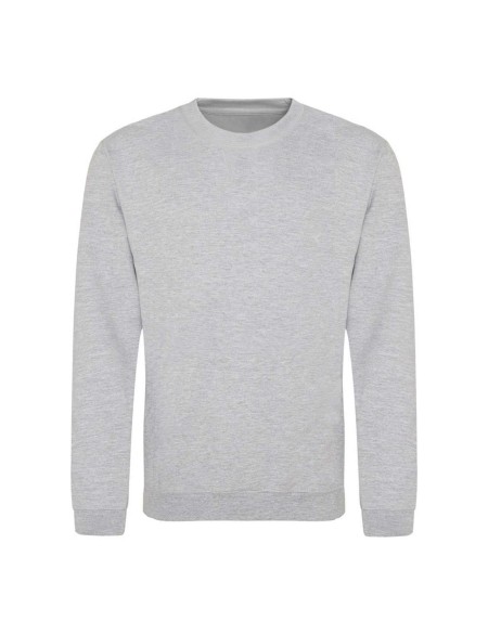 Unisex mikina bez kapuce JustHoods - Heather grey XL