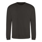 Unisex mikina bez kapuce JustHoods - Hot chocolate XS