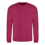Unisex mikina bez kapuce JustHoods - Hot pink S
