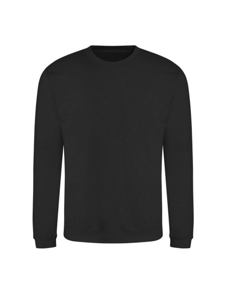 Unisex mikina bez kapuce JustHoods - Jet black 5XL