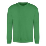 Unisex mikina bez kapuce JustHoods - Kelly green S