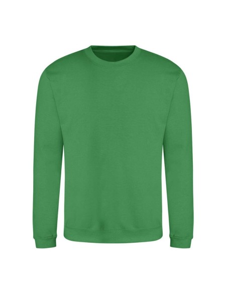 Unisex mikina bez kapuce JustHoods - Kelly green M