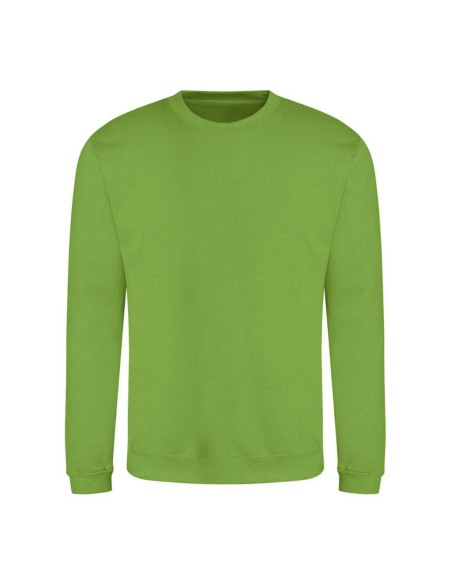 Unisex mikina bez kapuce JustHoods - Lime green S