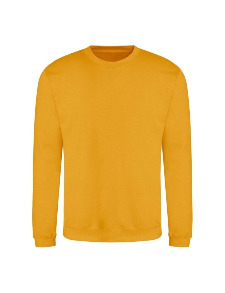 Unisex mikina bez kapuce JustHoods - Mustard XL