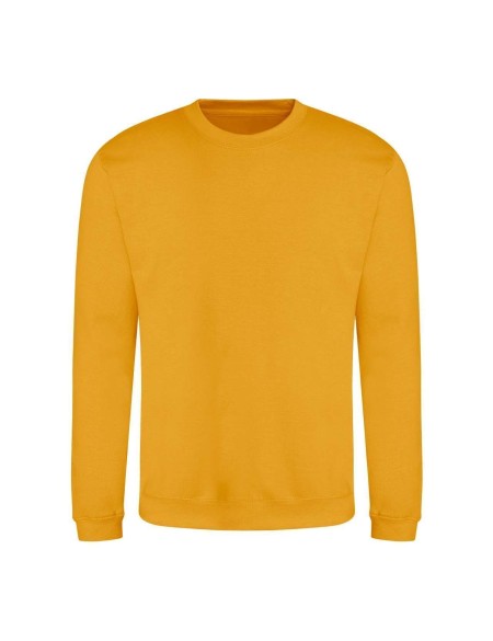 Unisex mikina bez kapuce JustHoods - Mustard XXL