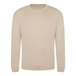 Unisex mikina bez kapuce JustHoods - Nude L