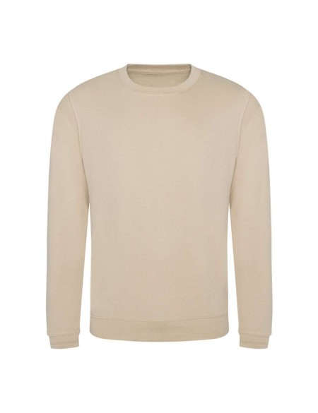 Unisex mikina bez kapuce JustHoods - Nude L