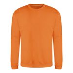 Unisex mikina bez kapuce JustHoods - Orange crush M