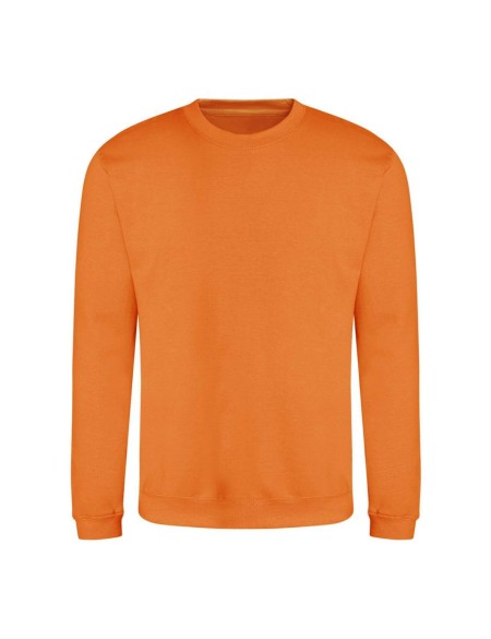 Unisex mikina bez kapuce JustHoods - Orange crush XS