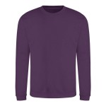 Unisex mikina bez kapuce JustHoods - Plum XXL