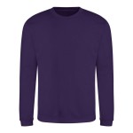 Unisex mikina bez kapuce JustHoods - Purple 3XL