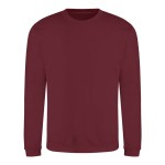 Unisex mikina bez kapuce JustHoods - Red hot chilli XS