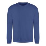 Unisex mikina bez kapuce JustHoods - Royal blue M