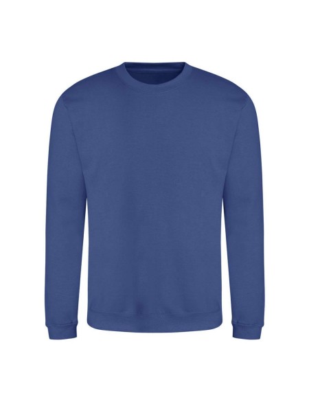 Unisex mikina bez kapuce JustHoods - Royal blue 3XL