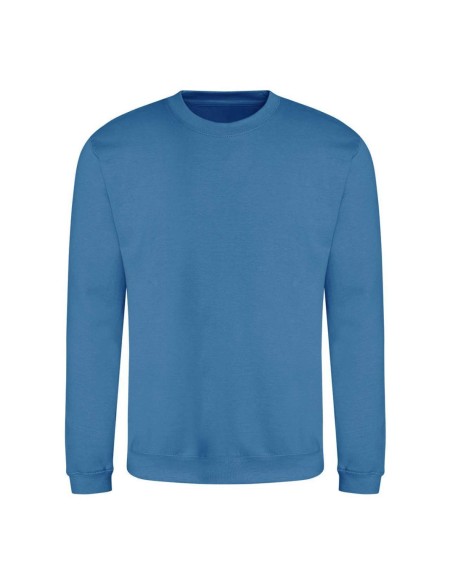 Unisex mikina bez kapuce JustHoods - Sapphire blue 3XL