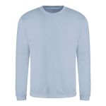 Unisex mikina bez kapuce JustHoods - Sky blue M