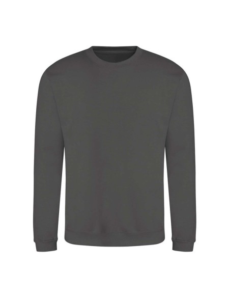 Unisex mikina bez kapuce JustHoods - Steel grey M