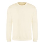 Unisex mikina bez kapuce JustHoods -  Vanilla milksake XS