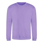 Unisex mikina bez kapuce JustHoods - Digital lavender XS