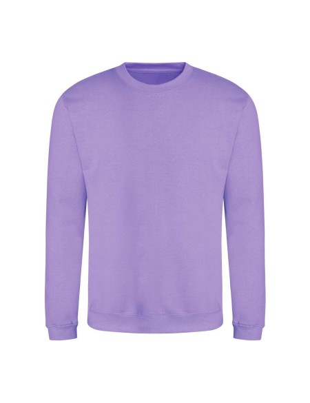 Unisex mikina bez kapuce JustHoods - Digital lavender XL