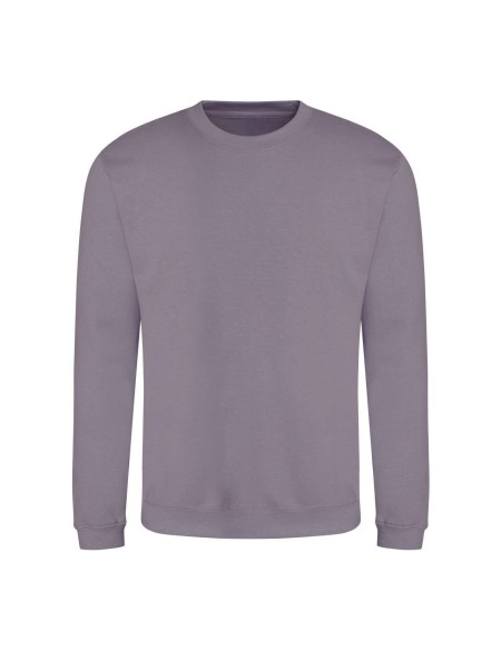 Unisex mikina bez kapuce JustHoods - Dusty lilac XXL