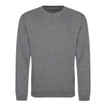 Unisex mikina bez kapuce JustHoods - Graphite heather XS