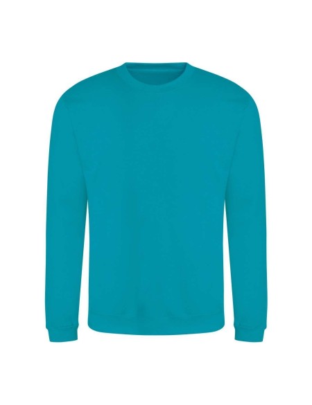 Unisex mikina bez kapuce JustHoods - Lagoon blue XL