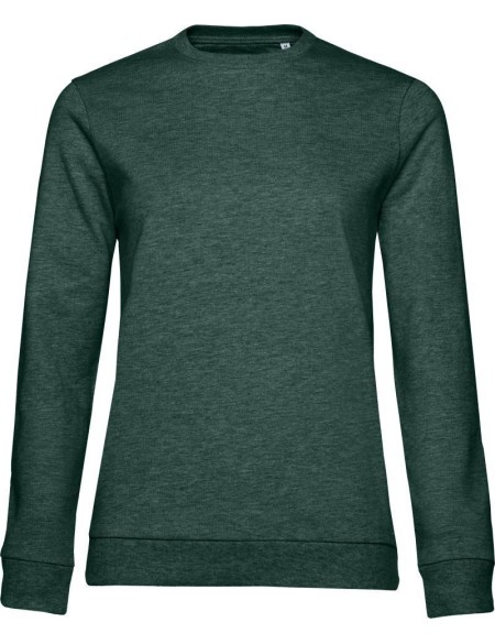 Dámská mikina bez kapuce #Set In - Heather dark green L