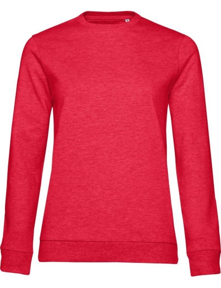 Dámská mikina bez kapuce #Set In - Heather red XS