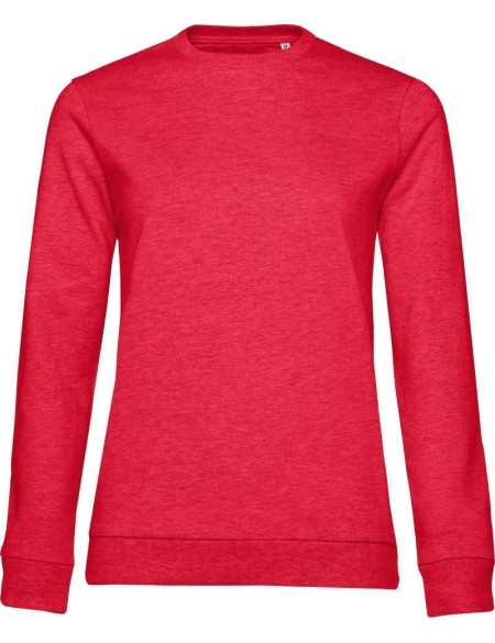 Dámská mikina bez kapuce #Set In - Heather red XL